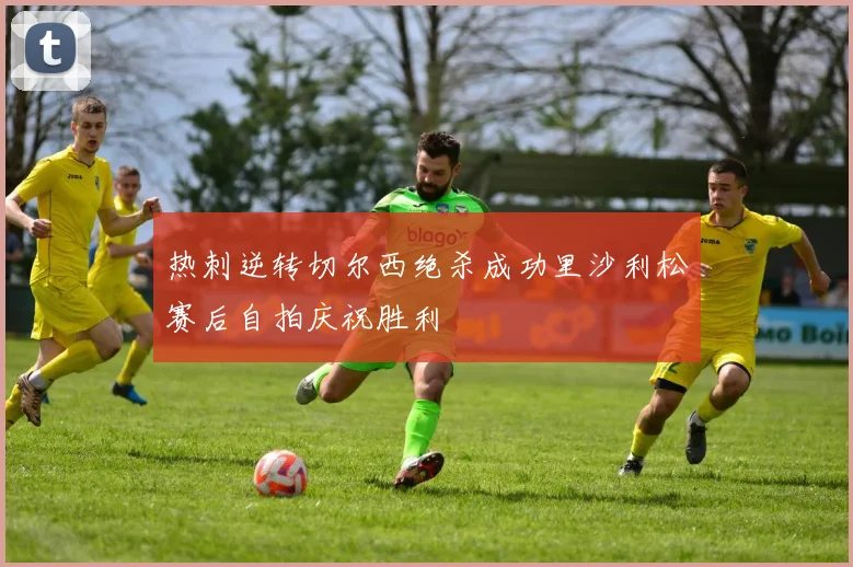热刺逆转切尔西绝杀成功里沙利松赛后自拍庆祝胜利
